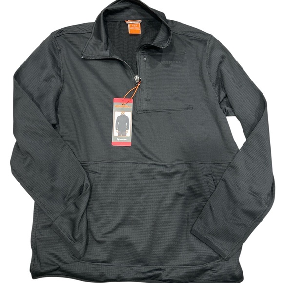 Merrell Other - Merrell Men's Black Quarter-Zip Pull over 1/4 Jacket size Medium